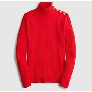 J. Crew Vintage rib turtleneck with buttons